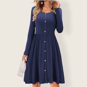 Navy Knit Dress